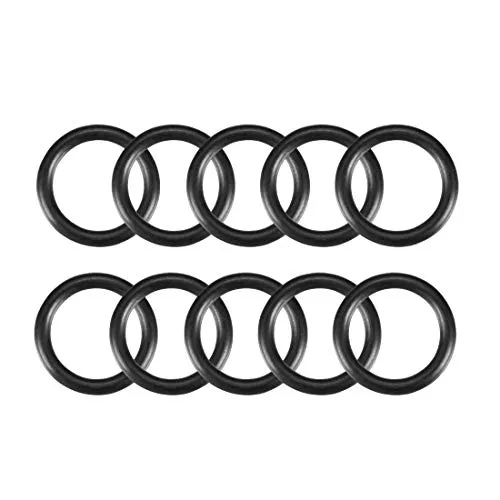 sourcing map 10 Stück O Ringe 18mm x 13mm x 2,5mm Dichtungsringe Rund Gummi Dichtung O Ring Seals NBR Unterlegscheibe für Wasserhahn Spülventile Waschbecken Duschablauf Hydraulik Rohrschlauch