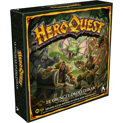 Avalon Hill, HeroQuest, Dschungel-Pack von Delthrak | Rollenspiele | Ab 14 Jahren | Für 2-5 Spieler | Zum Spielen benötigen Sie das HeroQuest Basis-Spielsystem (Italienisch)