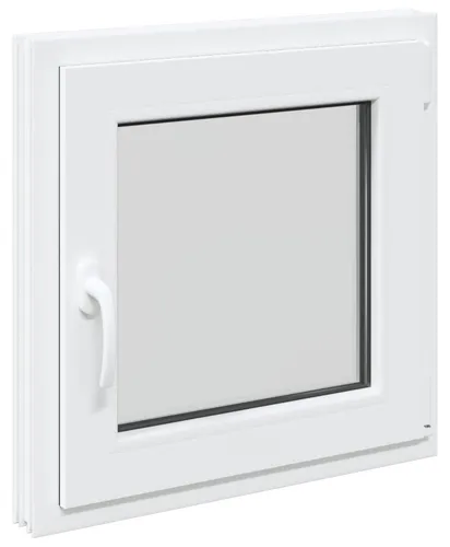 vidaXL Kellerfenster RISOR Weiß 50 x 50 cm aus PVC und Glas - Modernes Untergeschossfenster mit elegantem Design, das Licht ins Dunkel bringt. Hergestellt aus langlebigem PVC und Glas, bietet es eine einfache Handhabung für optimale Belüftung und ist ideal für jedes Untergeschoss.