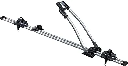 THULE 532 FreeRide Fahrradträger Dach - Zubehör für Gepäckträger und Dachboxen – einfach zu montierender Dachfahrradträger für Fahrräder bis 17 kg, inklusive Schlösser und T-Nut-Adapter für sicheren Halt.