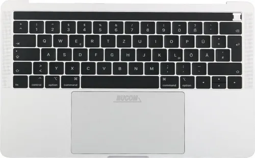 Topcase Handauflage mit Tastatur Touchpad und Touchbar für Macbook Pro 13" Retina A1989 2018-2019 Grau