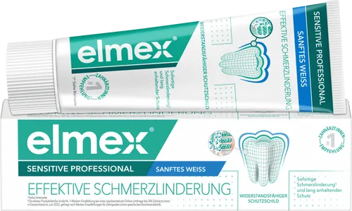 elmex Zahnpasta Sensitive Professional Sanftes Weiss (75 ml)