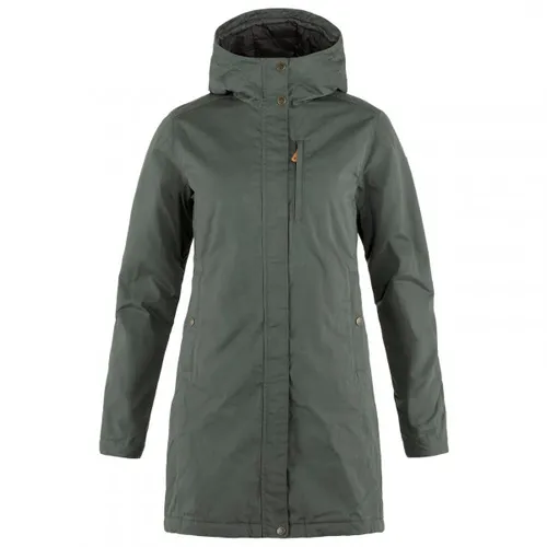 Fjällräven Kiruna Padded Parka Women Basalt (S) - Funktionsjacken – Langer, gefütterter Parka mit verstellbarer Kapuze, wind- und wasserabweisend, ideal für kalte Tage und Outdoor-Aktivitäten.