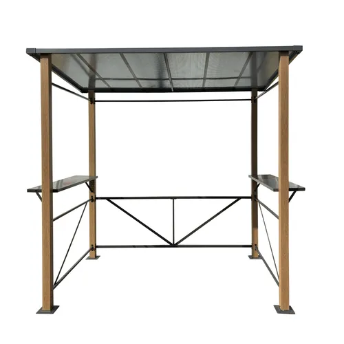 Leco Luxus-Grillpavillon - Pavillon für ganzjährigen Grillspaß, witterungsbeständig mit stabilem Aluminiumgestell und elegantem Design. Ideal für alle Grillfreunde.