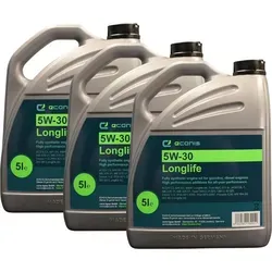 Motoröl Multipack 3x5 l 5W-30 C3 SN ECANIS Longlife - Vollsynthetisches Motoröl für PKW, zuverlässige Schmierung und Motorenschutz. Das Multipack mit 3 Kanistern à 5 l ist ideal für Haushalte mit mehreren Fahrzeugen oder zur vorausschauenden Lagerung.