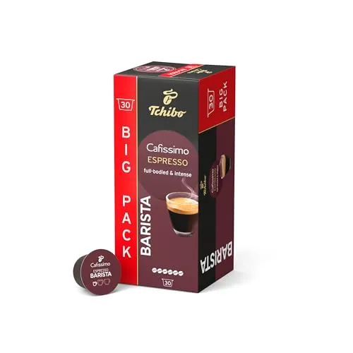 Tchibo Cafissimo Barista Espresso Kaffeekapseln, 30 Stück (Espresso, charaktervoll und intensiv)