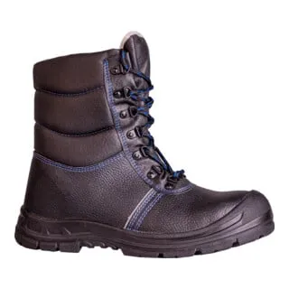 Hase Island S3 Winter-Sicherheitsstiefel aus Rindleder Größe 46 - Forststiefel & Schnittschutzstiefel, wasserabweisend und atmungsaktiv mit Stahlkappe für optimalen Schutz. Ideal für Bau, Handwerk und Logistik.