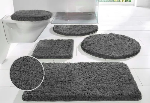 my home Badematte Sanremo - Weicher Badvorleger - Badematten für dein Badezimmer – rutschhemmend, pflegeleicht und mit kuscheliger Höhe von 30 mm für warme Füße bei jedem Schritt.