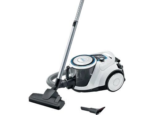 Bosch Staubsauger beutellos Serie 6 BGC41LSIL - Allergikerfreundlicher Bodenstaubsauger mit HEPA Hygienefilter, leise und einfach zu reinigen mit 10 Jahren Motorgarantie