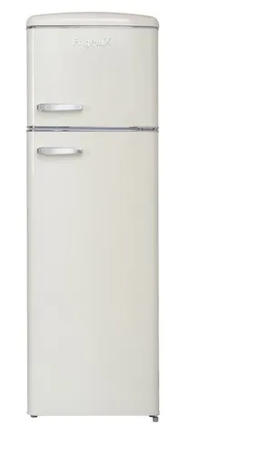 FrigeluX Kühl-Gefrierkombination RFDP246RCA++ im Retro-Design - Kühlschrank mit 246 L Volumen, energieeffizient und stilvolles Retro-Design, ideal für Küchenliebhaber.