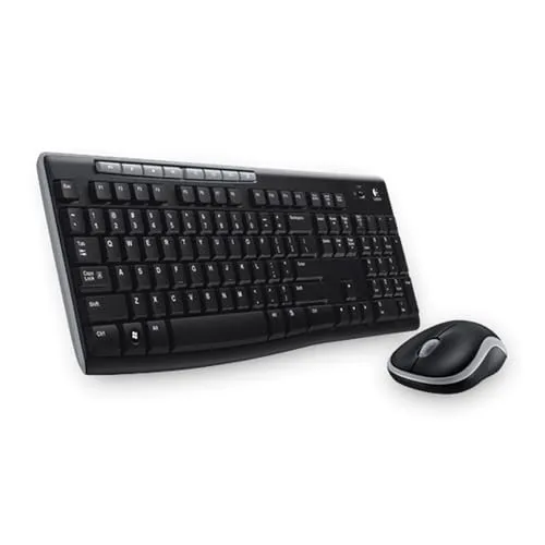 Logitech MK270 Kabelloses Set - Tastatur und Maus mit Griechischem Layout - Maus-Tastatur-Set mit 36 Monaten Batterielaufzeit, spritzwassergeschützter Tastatur und zuverlässiger kabelloser Verbindung bis zu 10 m für ein angenehmes Tipperlebnis.