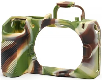 EASYCOVER Silikonprotector Camouflage für Nikon Z50 II - Kamerataschen, schützt Ihre Kamera vor Stößen und Kratzern mit einem stylischen Camouflage-Design.
