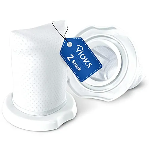 VIOKS Handstaubsauger Filter 2x Set Ersatz für Vorwerk Akku Staubsauger - Vorwerk Kobold VC100 Filter/Kobold VC100 Zubehör für Kobold Staubsauger