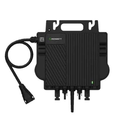 GROWATT Mikro-Wechselrichter 800 W NEO-800M-X für Balkonkraftwerk - Energieeffizienter Mikro-Wechselrichter mit 800 W Leistung. Wetterfest nach IP67, einfache Plug&Play Installation und integrierte WiFi-Funktion für die Überwachung der Leistung.