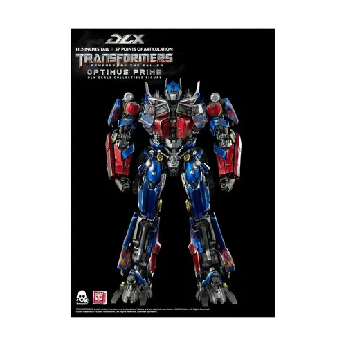 ThreeZero Transformers: Revenge Of The Fallen – Dlx Optimus Prime - Action- & Spielfiguren, detailgetreue Nachbildung mit über 60 beweglichen Teilen für Sammler und Fans.