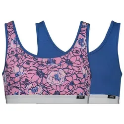 Skiny Bustier Mädchen Bustier 2er Pack Cotton Elastic (Packung, 2-tlg) Unterbrustband bunt 140