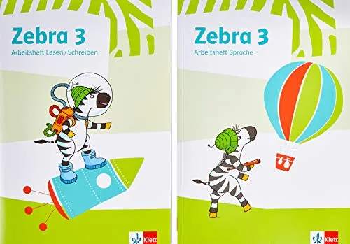 Zebra 3: Paket Arbeitsheft Lesen/Schreiben und Sprache für Klasse 3 - Ideal für den Unterricht: Arbeitsheft Lesen/Schreiben und Sprache der Zebra-Reihe, fördert die Sprachentwicklung und Lesekompetenz in der dritten Klasse.