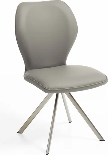 Niehoff Sitzmöbel Colorado Trend-Line Design-Stuhl - Esszimmerstuhl mit Edelstahlgestell und pflegeleichtem Polyesterbezug für hohen Sitzkomfort und stilvolle Eleganz in jedem Raum.