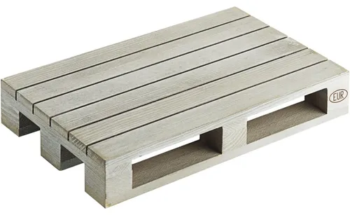 CONTACTO Mini-Holzpalette, Höhe: 35 mm, Länge: 200 mm, Breite: 130 mm