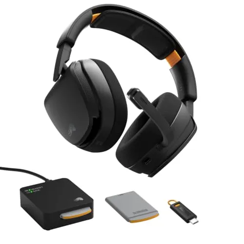 Glorious GHS Wireless InfinitePlay - Kabelloses Gaming-Headset für PC und Konsolen - Schwarz - Erlebe grenzenloses Spielen mit dem ersten kabellosen Headset, das dank Guardian Battery System nie trennt. Ausgestattet mit präzisem Klang und abnehmbarem Mikrofon für klare Kommunikation.