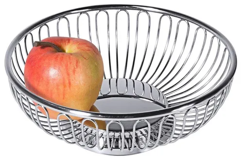 Contacto Edelstahl Obstkorb 17 cm rund