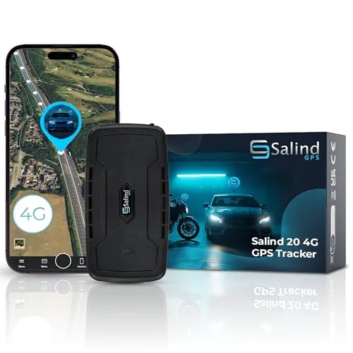 SALIND GPS - Salind 20 4G GPS-Tracker für Fahrzeuge - GPS-Tracker mit Echtzeit-Ortung und extrem langer Akkulaufzeit von bis zu 180 Tagen im Standby. Ideal für Autos, Motorräder und mehr - schützt zuverlässig vor Diebstahl.
