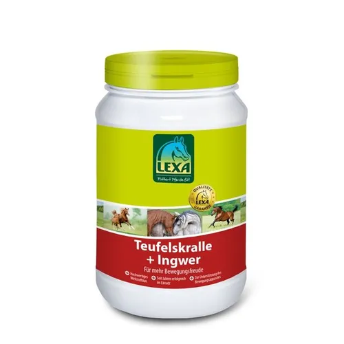LEXA Teufelskralle + Ingwer für Pferde 3 kg - Pferdefutter mit 20 % Teufelskralle und 30 % Ingwer zur Unterstützung des Bewegungsapparates. Schonend pelletiert für optimale Aufnahme und Wirksamkeit.