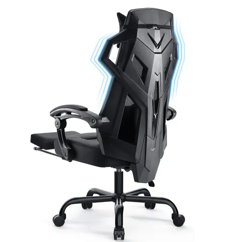 GTPLAYER Ergonomischer Bürostuhl - Gamingstuhl mit verstellbarer Lordosenstütze - Bürostühle mit ergonomischem Design, bietet ultimativen Komfort und Unterstützung für lange Gaming-Sessions, ideal für Home Office und Spieler.