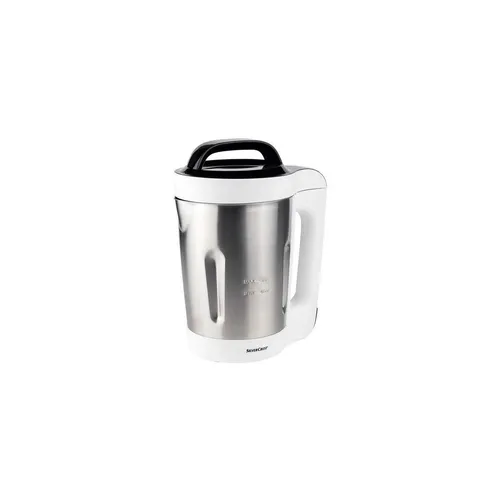 Silvercrest SMK 1000 B3 COOK 'N' MIX Küchenmaschine - Küchenmaschine mit Kochfunktion, 4 Automatik-Programmen und Edelstahl-Mixbehälter (3,9 l) für vielseitige Zubereitung von Suppen, Kompotten und Smoothies.