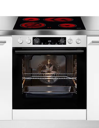 GORENJE Elektro-Herd-Set Pacific Herd Set - Energieeffizientes Herd Set mit 1-fach-Teleskopauszug, Aqua Clean Selbstreinigung und ExtraSteam Funktion für perfekte Backergebnisse. Ideal für moderne Küchen!