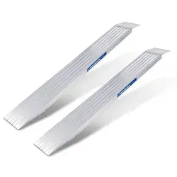 Mauderer Verladetechnik SuperLeicht-Schiene COK Klappbar - 200cm, 1200kg Tragkraft - Transportgeräte & Rampen: Faltbare Auffahrrampe aus hochfestem Aluminium, ideal für das Verladen von bis zu 1200 kg schweren Geräten, mit rutschfester Oberfläche und platzsparendem Design.