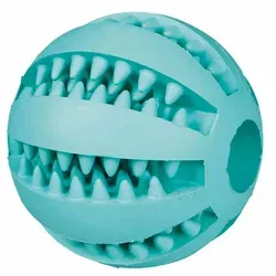 TRIXIE Denta Fun Baseball 5cm - Hundespielzeug - Robustes Hundespielzeug aus Gummi mit erfrischendem Minzgeschmack, ideal für spielerische Stunden und zur Unterstützung der Zahnpflege.