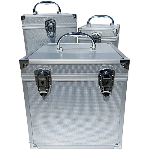 ECI Tools Aluminium Werkzeugkoffer Leer Silber – Kompakte Würfelform - Werkzeugkoffer in Würfelform, ideal für sicheren Transport und Aufbewahrung. Mit anpassbarer Schaumstoffpolsterung und verstärkten Kanten für optimalen Schutz.