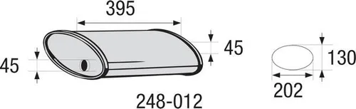Universal Mittelschalldämpfer BOSAL 248-012 - Schalldämpfer & Resonatoren, hochwertiger Mittelschalldämpfer von BOSAL für optimale Geräuschdämpfung und Passgenauigkeit.