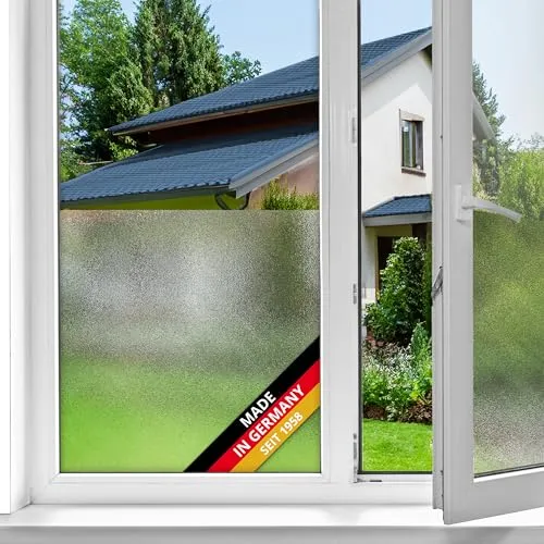 d-c-fix® Glasdekorfolie Static Premium 90x150 cm - Fensterfolie mit statischer Haftung, ideal für dekorative Privatsphäre und einfache Montage ohne Kleber.