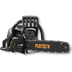 Fuxtec Kettensäge FX-KS255 - Black Edition, 54cc Hubraum, ideal für Entasten und Kaminholz schneiden, mit Easy-Start Funktion und stylischer Tragetasche