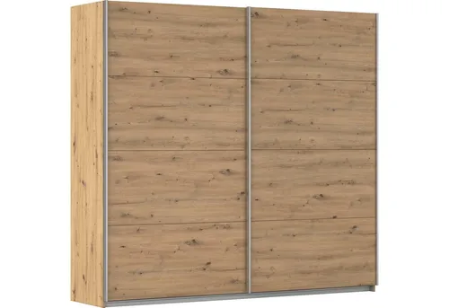 INOSIGN BY RAUCH Schwebetürenschrank "THANOS" - Kleiderschrank in Eiche Artisan, B:226cm H:210cm T:62cm, mit optionalem Spiegel und pflegeleichten Holzwerkstoffen. Made in Germany für höchste Qualität und Funktionalität.