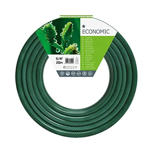 Cellfast Gartenschlauch ECONOMIC Elastisch und flexibel 3-lagiger Wasserschlauch aus Polyesterkreuzgewebe, UV-Strahlen- und Algenablagerungbeständig 20 bar Berstdruck, 30m, 5/4 zoll, 10-041