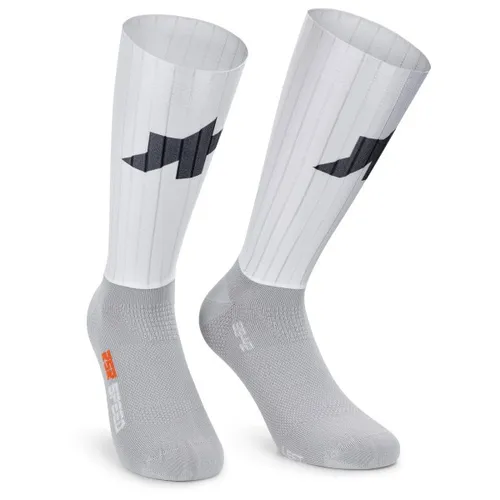 ASSOS RSR Speed Socks S11 - Aerodynamische Radsocken 39-42 - Sportsocken für ambitionierte Biker, ideal für Rennrad und Gravelbike. Hohe Atmungsaktivität und optimaler Sitz für maximale Performance.