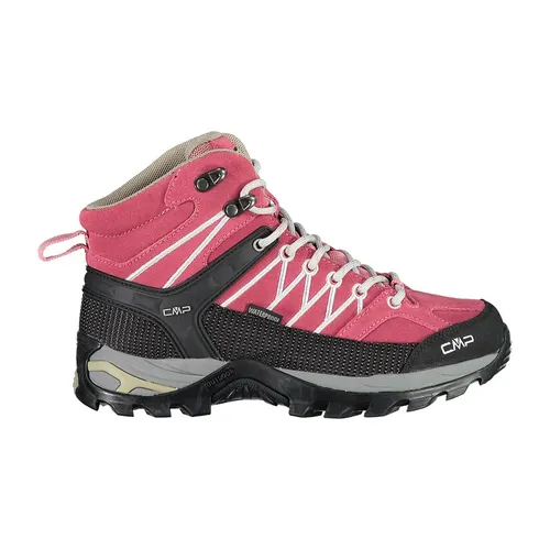 CMP Leder-Trekkingboots "Rigel" in Pink - 37 - Wanderschuhe mit Clima Protect Technologie für atmungsaktive, wasserdichte Performance - ideal für Outdoor-Abenteuer und lange Wanderungen.