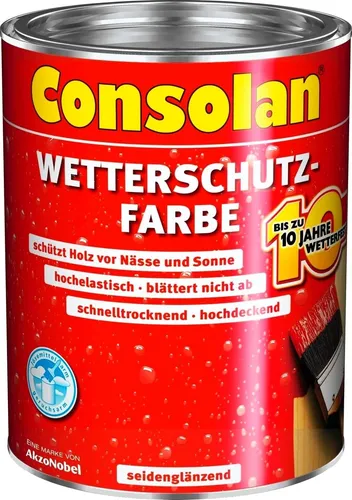 Consolan Wetterschutz-Farbe 0,75 L schwarz