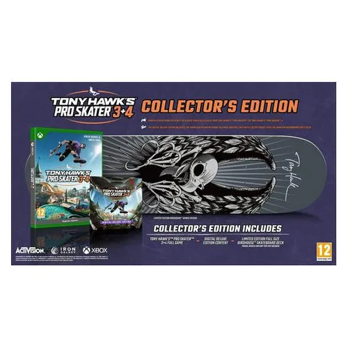 Tony Hawk's Pro Skater 3+4 Collector’s Edition für Xbox Series X - Erlebe die legendären Skateboard-Sessions in dieser Collector’s Edition. Perfekt für Fans und Neueinsteiger, bietet es spannende Inhalte und nostalgisches Gameplay.