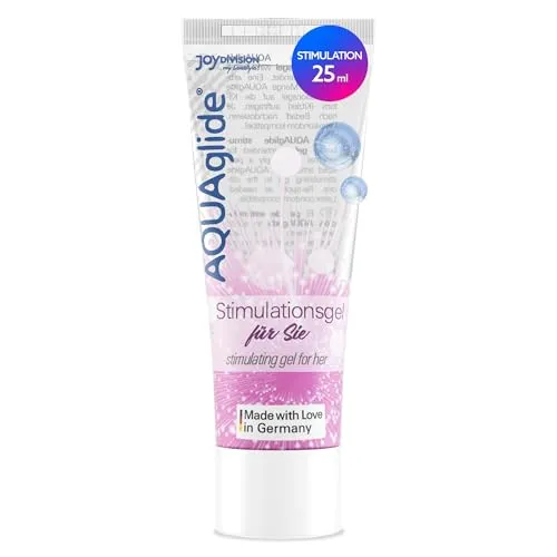JOYDIVISION AQUAglide Stimulationsgel, 25 ml, Ph-optimiertes & Veganes wasserlösliches Gel, Für intensive Mo Men te