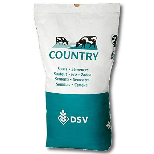 DSV COUNTRY Grünland 2001 - 25 kg Nachsaat Grassamen - Hochwertige Nachsaatmischung für frische bis wechselfeuchte Lagen, ideal für intensive Bewirtschaftung und robusten Wuchs.
