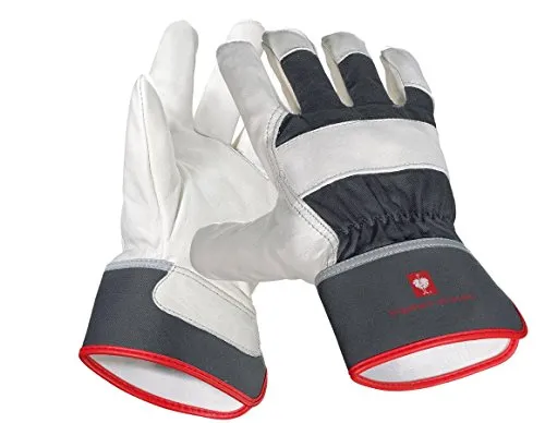 Engelbert Strauss Narbenleder-Handschuhe Platinum, GröÃŸe:11, Farbe:graphit