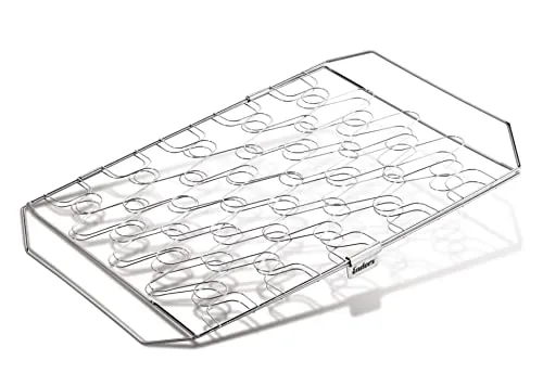 Enders® Fisch- und Gemüsehalter, aus Edelstahl, flexibles Draht-Mesh zum Fixieren von Fisch oder Gemüse, klappbar, Grillzubehör, B 44 x T 25,5 x H 6,5 cm #8807