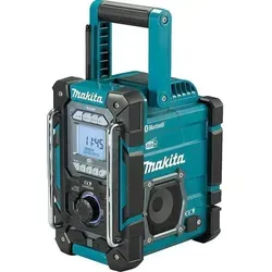 Makita Baustellenradio - Bluetooth, AUX & USB - Robustes Baustellenradio mit DAB+/AM/FM, Bluetooth und USB-Anschluss – ideal für den Einsatz auf der Baustelle, IP64 Schutz für hohe Widerstandsfähigkeit.