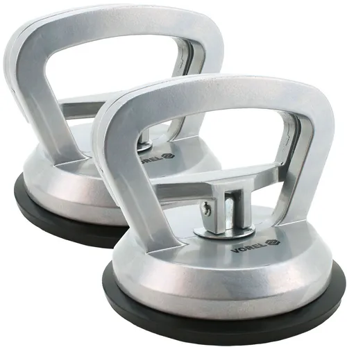 TOYA Saugheber 2 x Glassauger Ø 115 mm Typ 05311 - Plattenheber mit 2 starken Gummisaugern, ideal für Montagearbeiten und den Transport von schweren Gegenständen. Jeder Sauger hat eine Tragkraft von 40 kg und ermöglicht eine einfache Einhand-Bedienung.