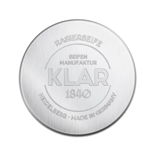 KLAR Seifenmanufaktor Handseife - Palmölfreie Rasierseife für Damen 110g - Rasur- & Bartpflege, zarte und sinnliche Duftnote für ein angenehmes Rasiererlebnis ohne Palmöl.