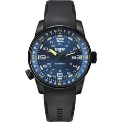 Traser H3 Tactical Adventure P68 Pathfinder Automatic Blue 109742 - 46mm - Herrenuhren mit blaufarbigem Zifferblatt und strapazierfähigem Kautschukarmband für optimale Langlebigkeit und Komfort.
